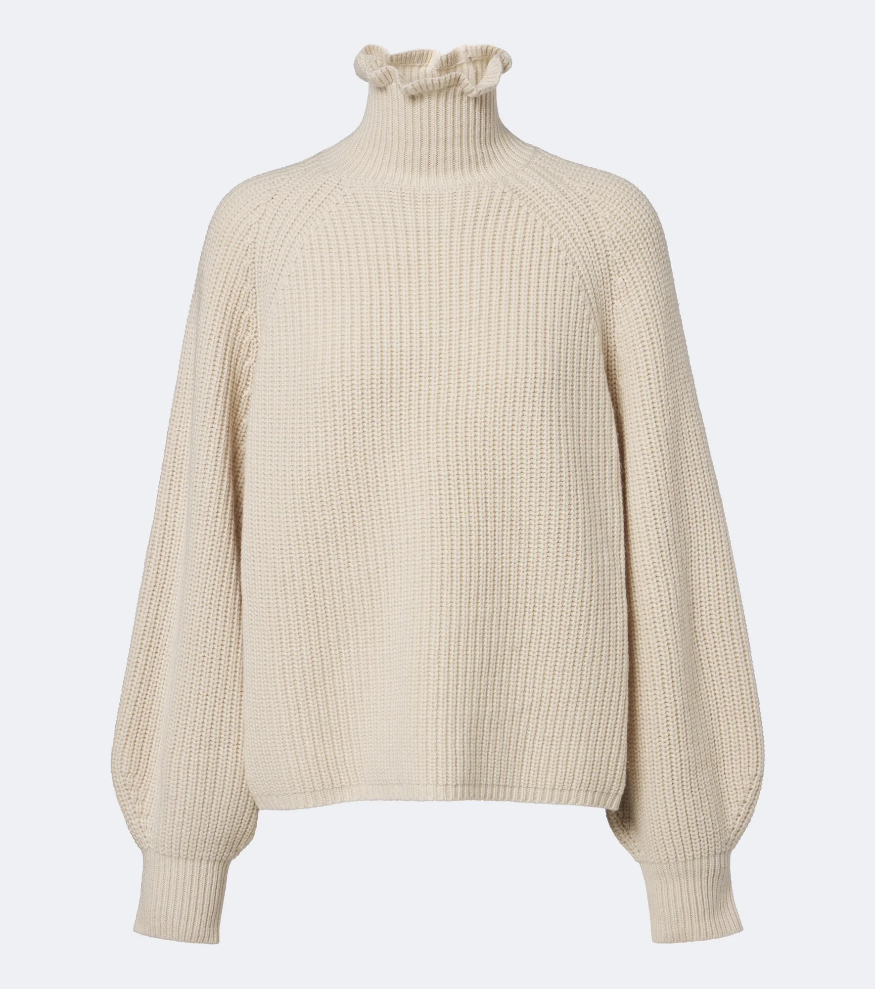 Ribbed-knit wool and cashmere sweater - 1