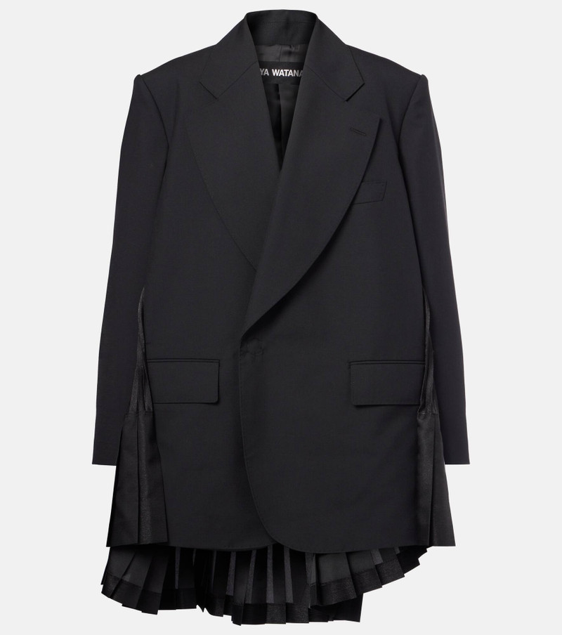 Pleated wool blazer dress 1