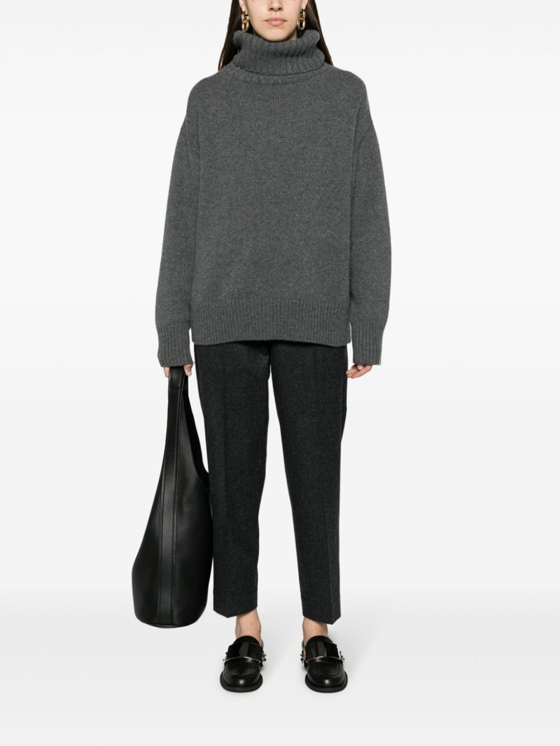 Jil Sander drawstring wool trousers outlook