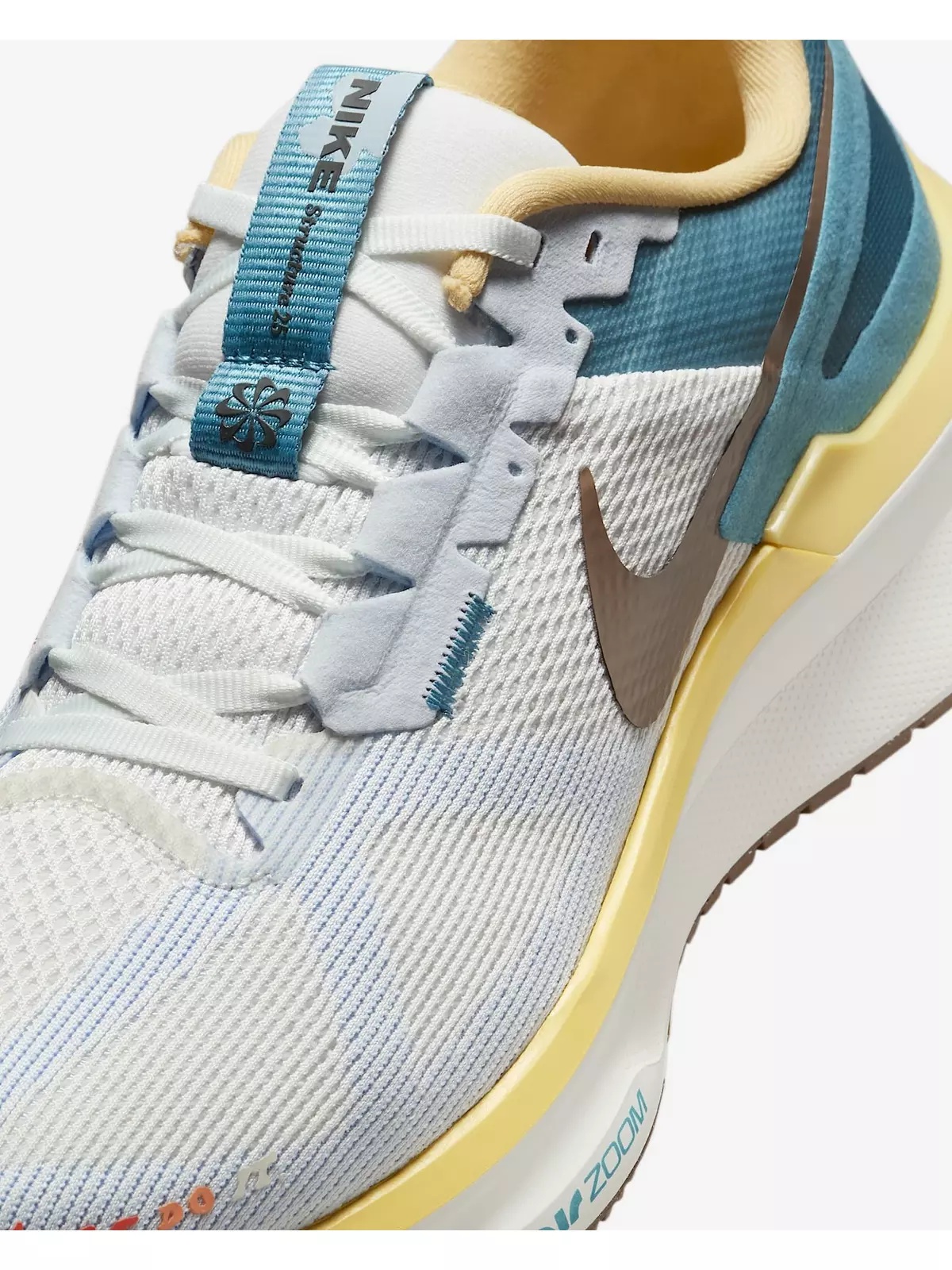 Structure 25 "White/Teal/Yellow/Bronze" Men's Running Shoe - 6
