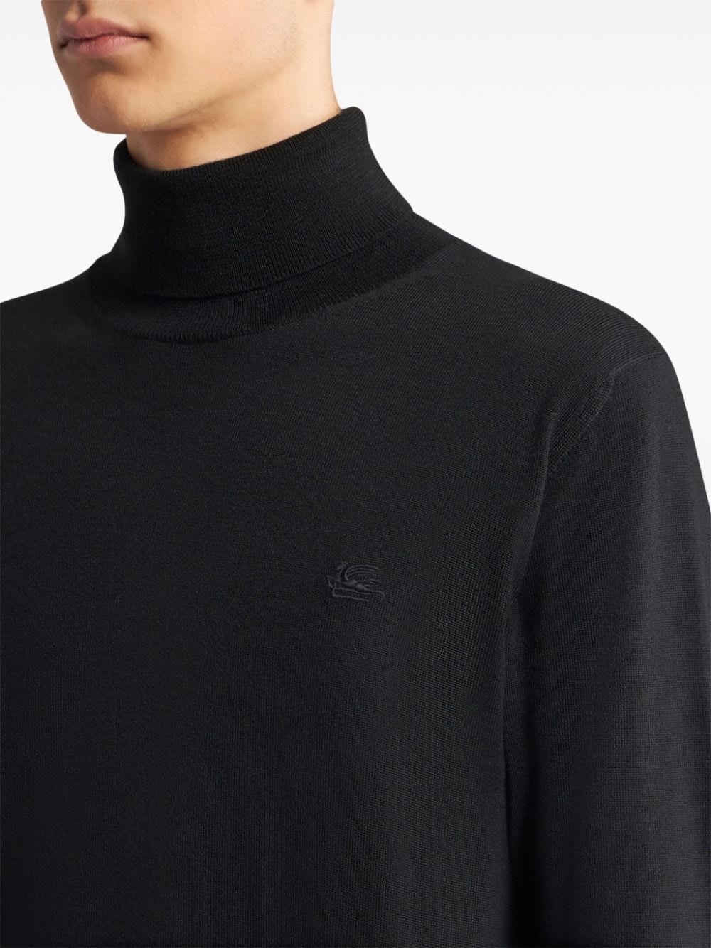 Pegaso-appliquÃ© wool jumper - 4