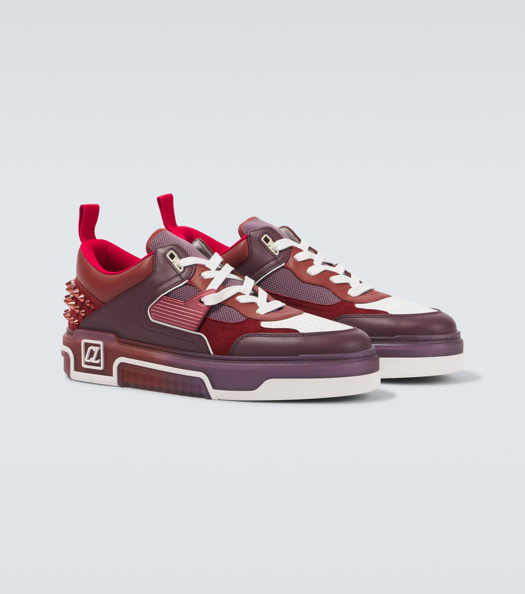 Astroloubi embellished leather sneakers - 5