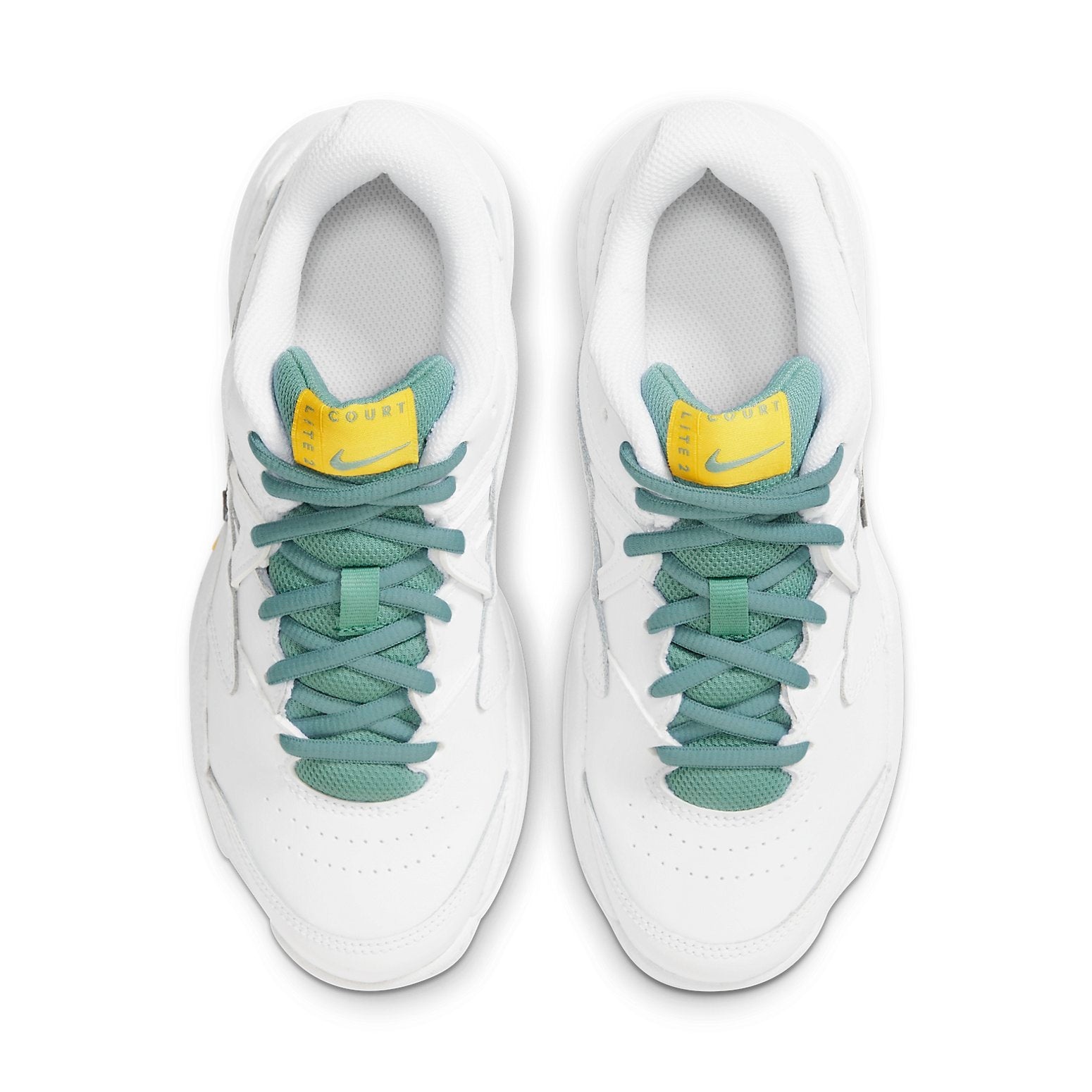 (WMNS) Nike Court Lite 2 'White Green Yellow' AR8838-108 - 4