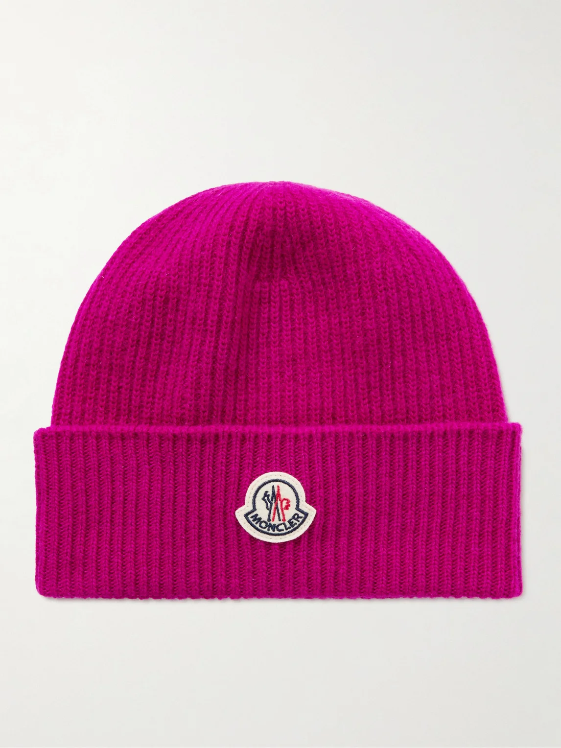 Appliquéd Ribbed Virgin Wool and Cashmere-Blend Beanie - 1