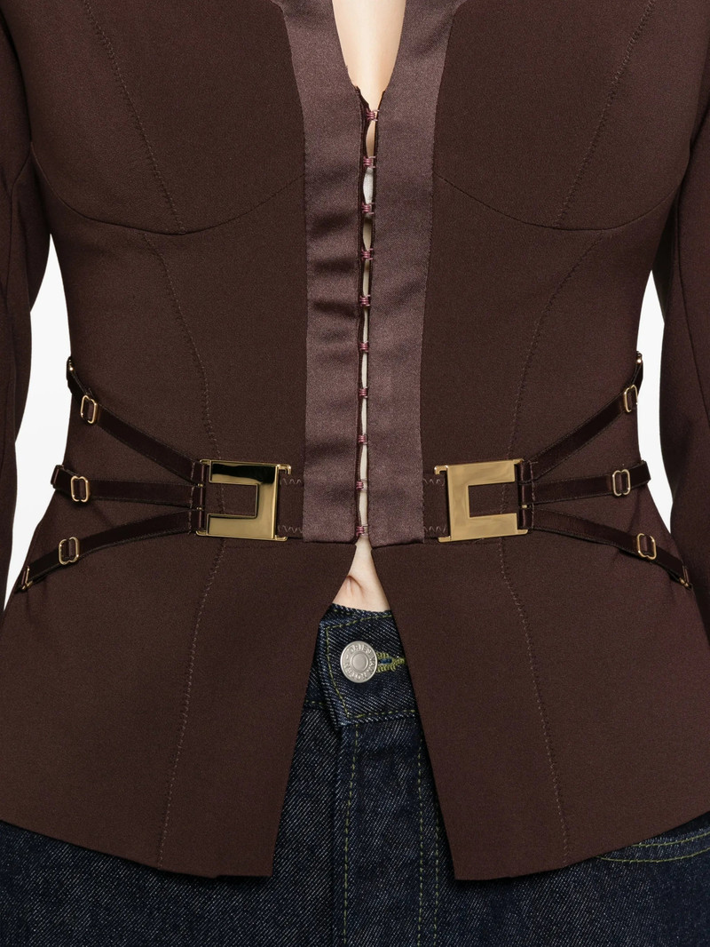 Elisabetta Franchi Buckle-detail Fitted Jacket 4