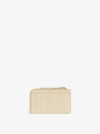 Givenchy GIV CUT ZIPPED CARDHOLDER IN 4G LUREX AND LEATHER outlook