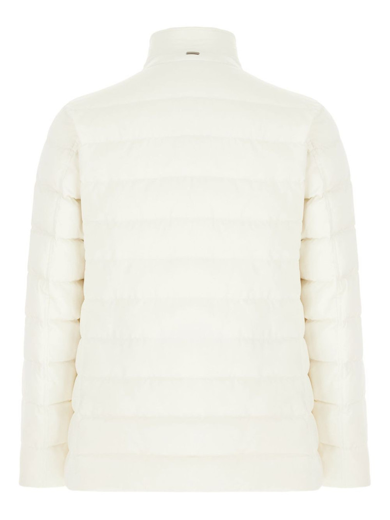 Herno quilted button-fastening padded jacket outlook
