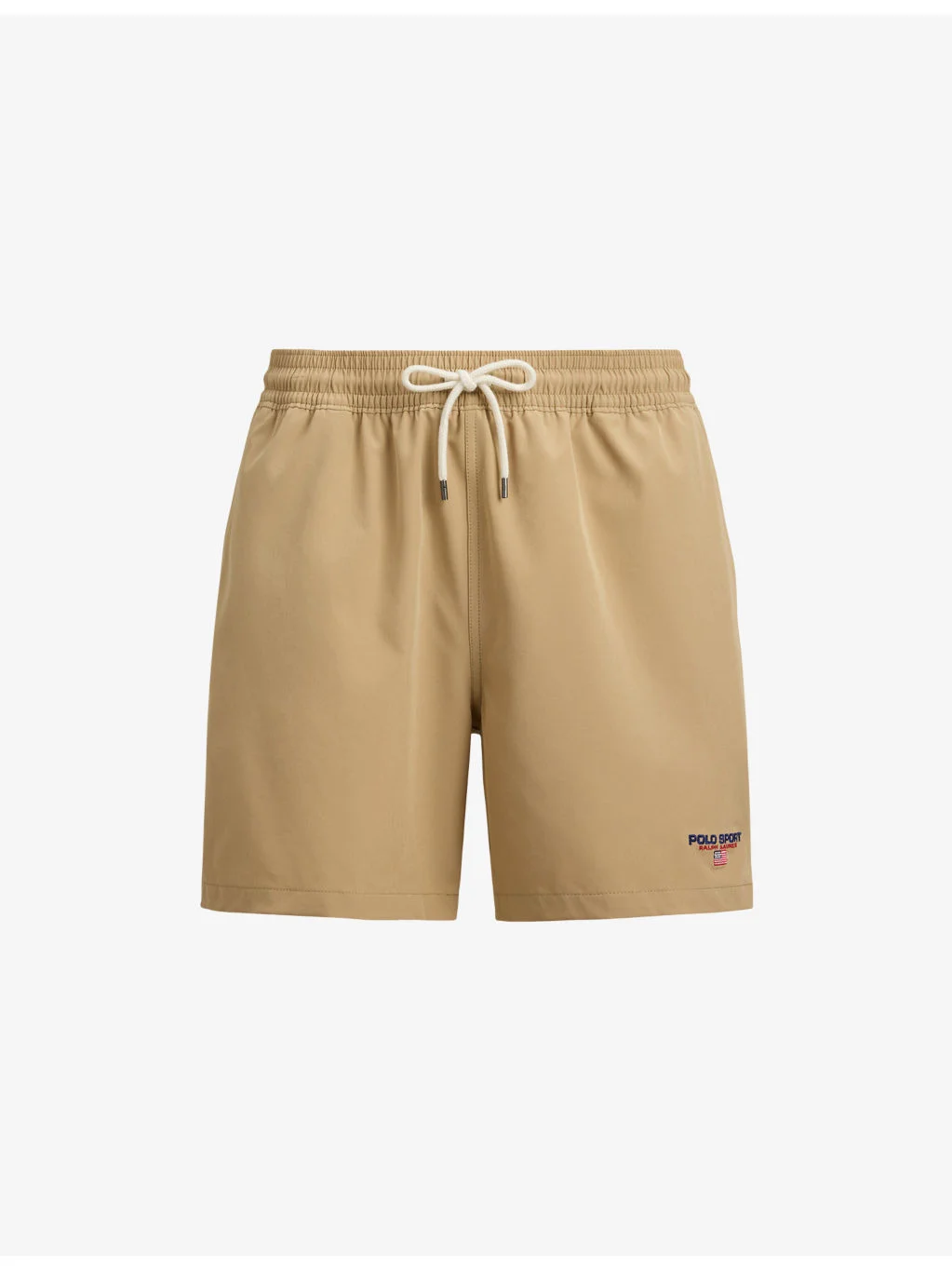 Brand-Embroidered Drawstring-Waist Swim Shorts - 1