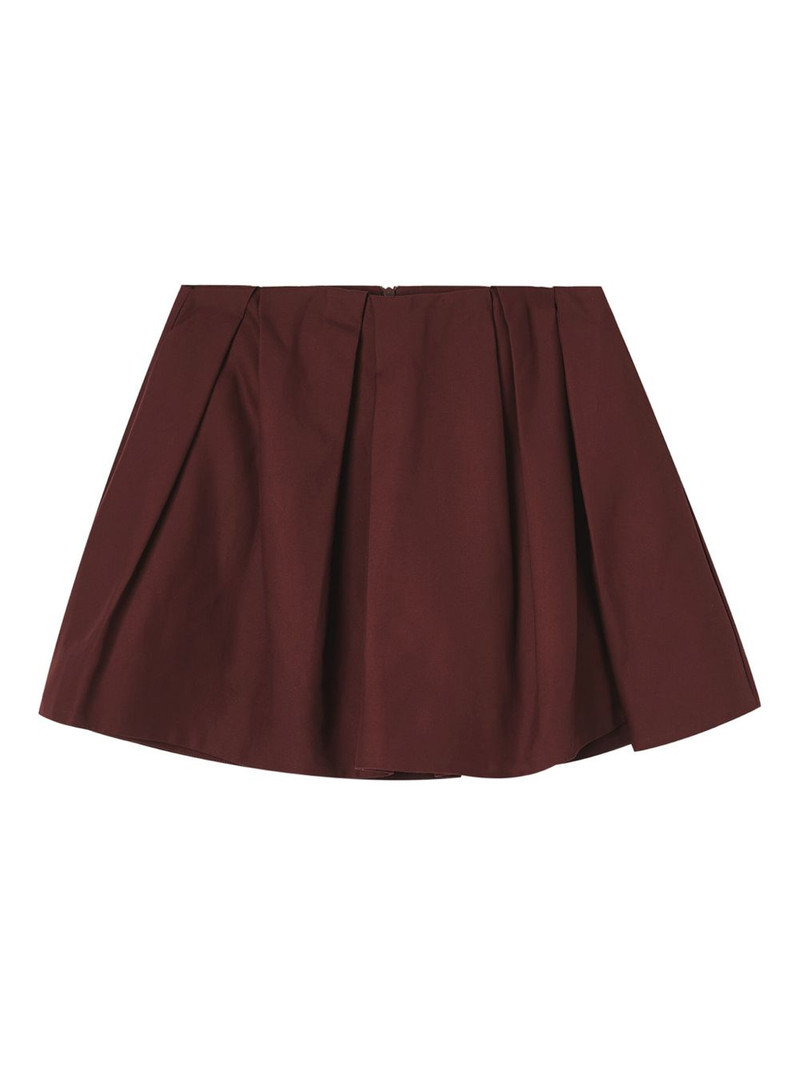 cotton mini pleated skirt 1