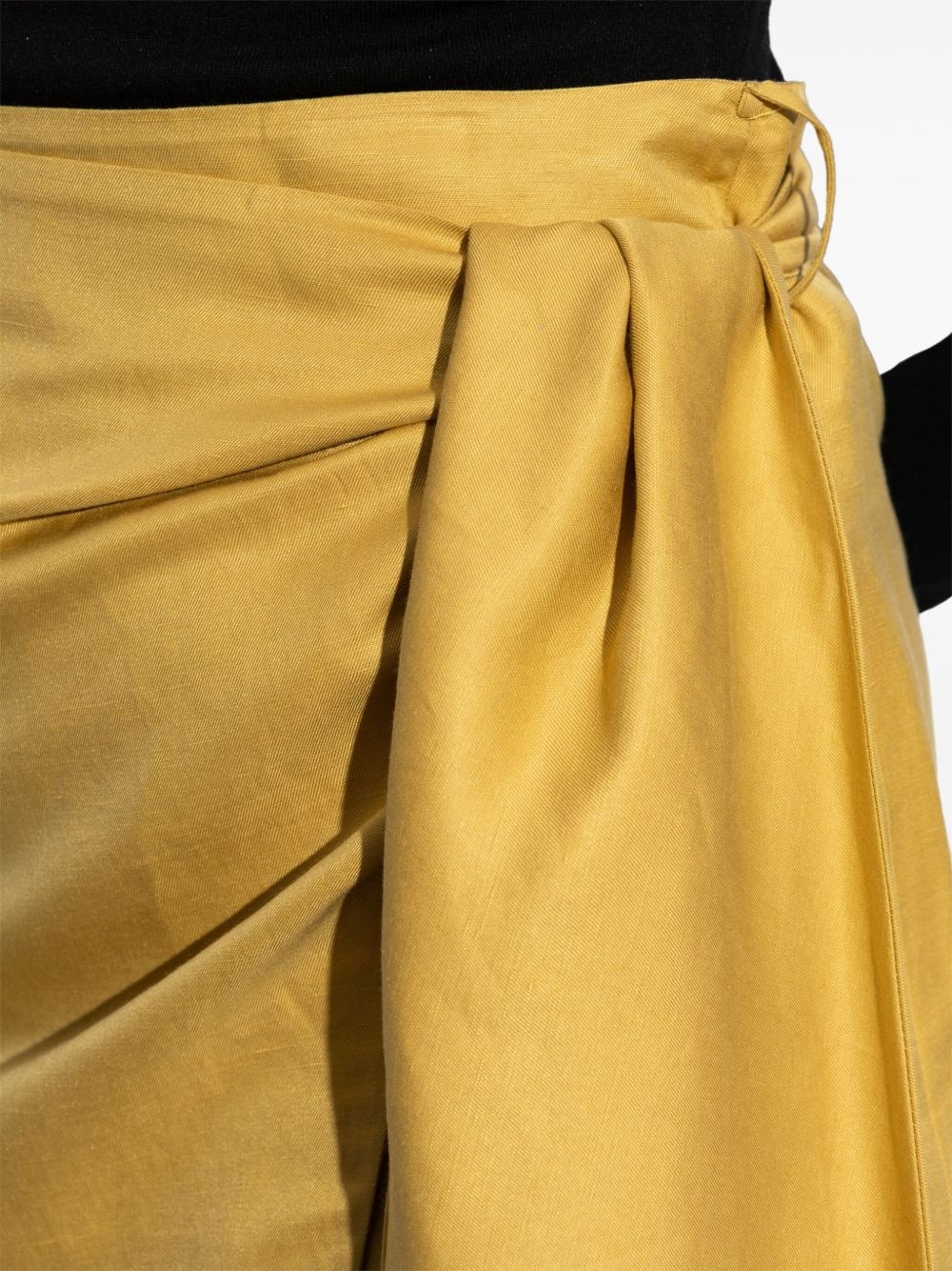 draped midi skirt - 4