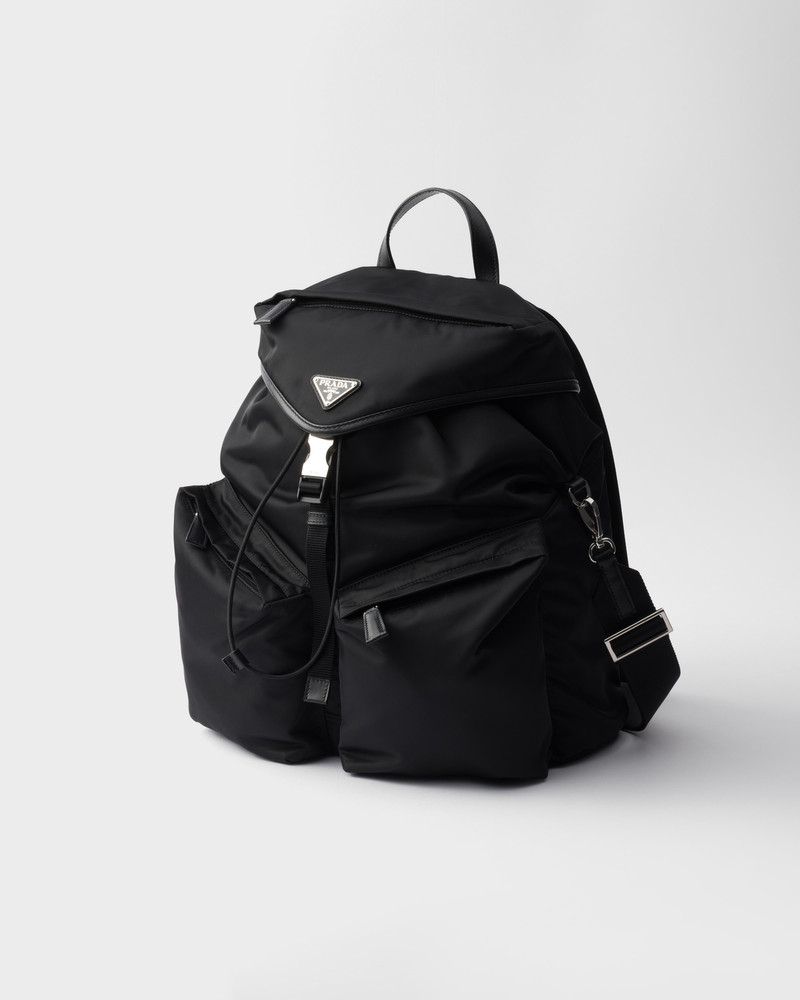 Prada Re-Nylon and leather backpack outlook