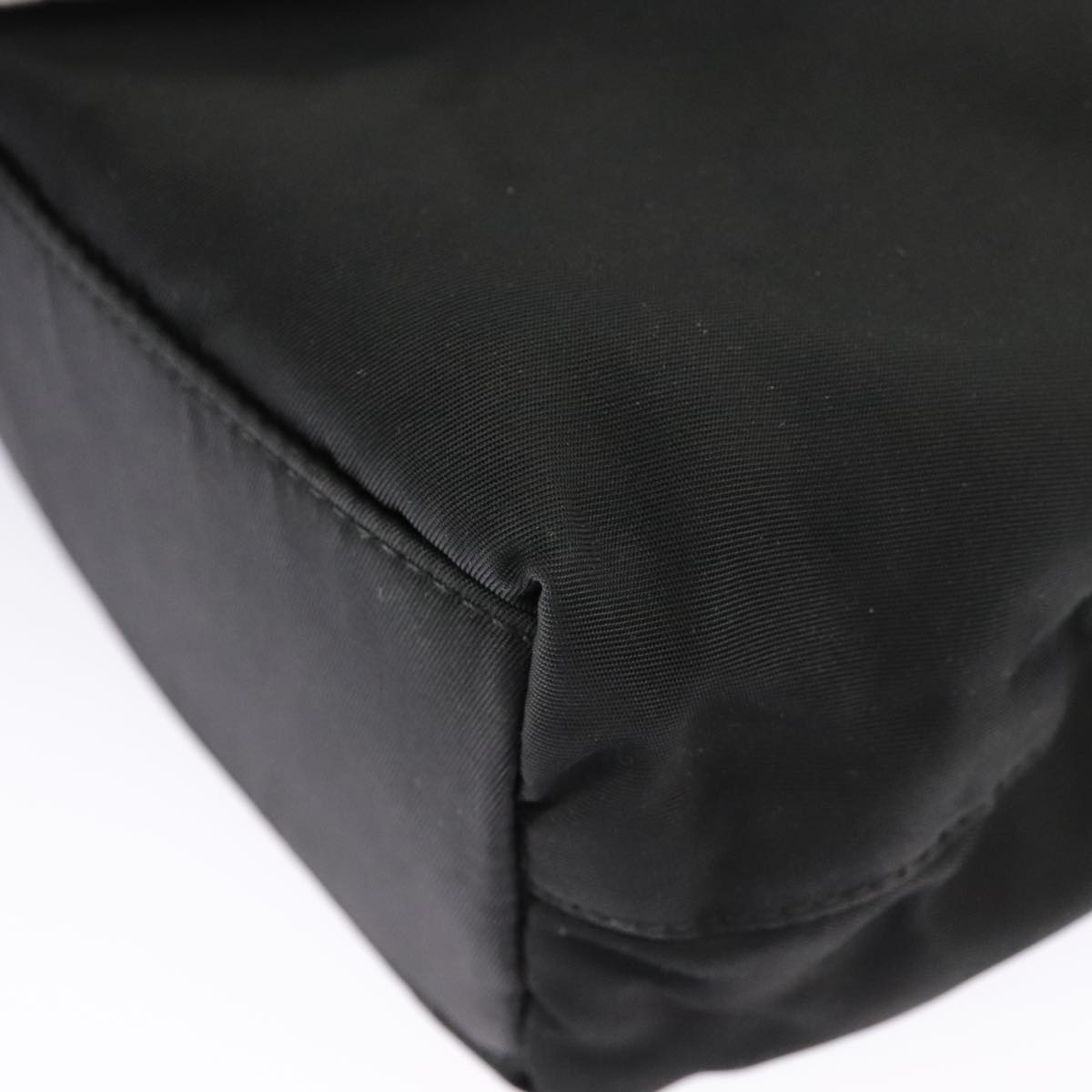 DIOR Hand Bag Nylon Black Silver - 11