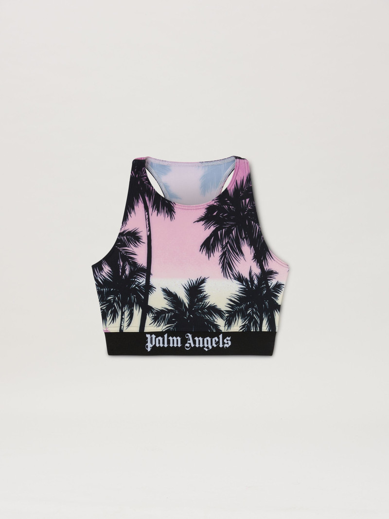 Pink Sunset Logo Sport Top 1