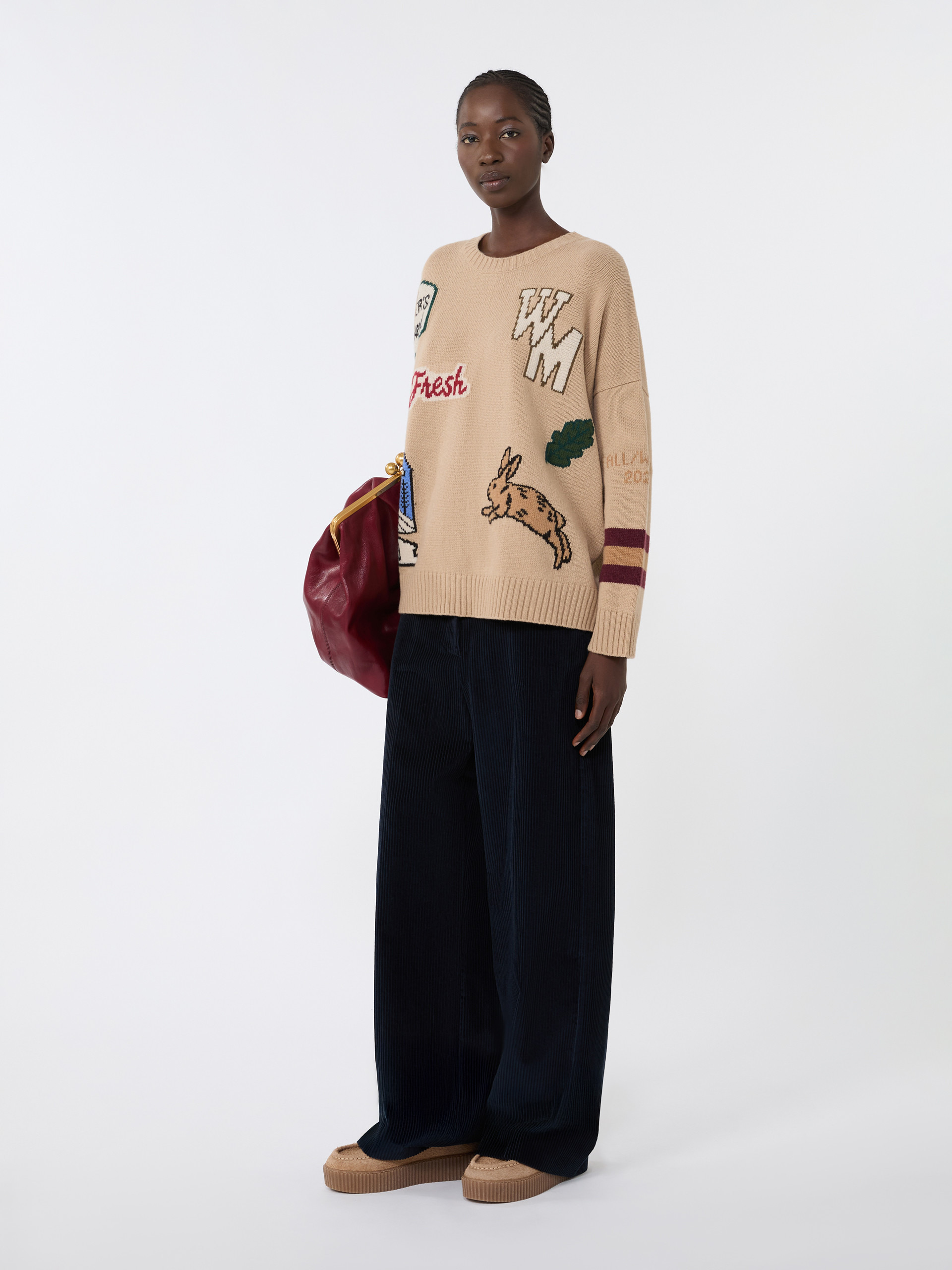 TANIA Wide-leg corduroy trousers - 2