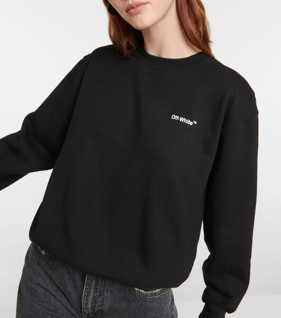 Logo-print cotton jersey sweatshirt - 4