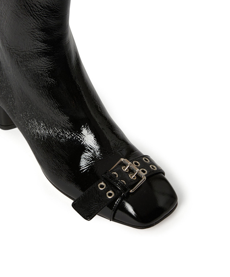 Leather MSGM Buckle ankle boots 4