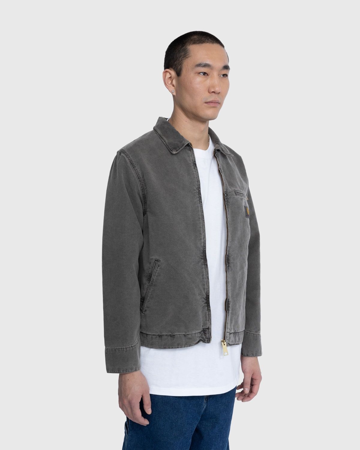 Carhartt WIP – Detroit Jacket Black Faded - 4
