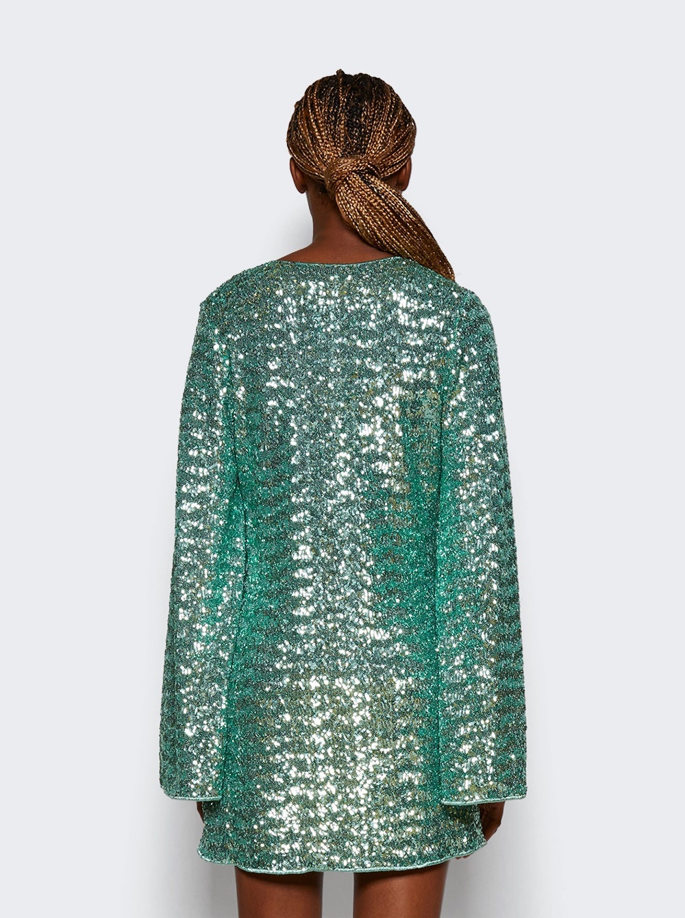 Paillettes O Kaftan Aqua - 5
