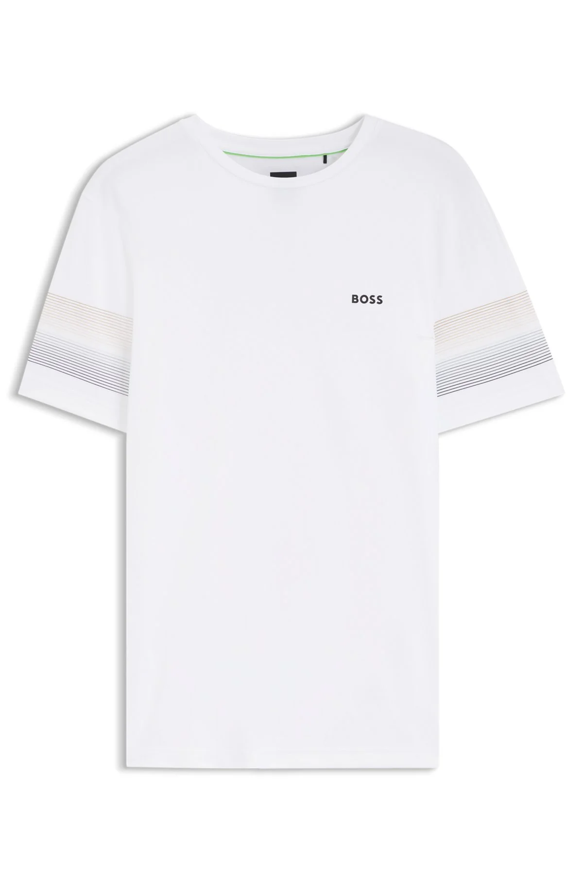ACTIVE SLIM-FIT T-SHIRT WITH SLEEVE STRIPES - 1