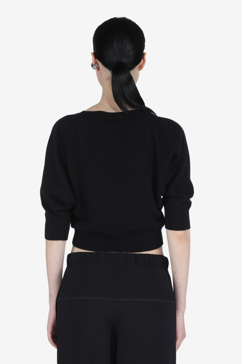 N°21 LOGO-PATCH CROPPED SWEATER outlook