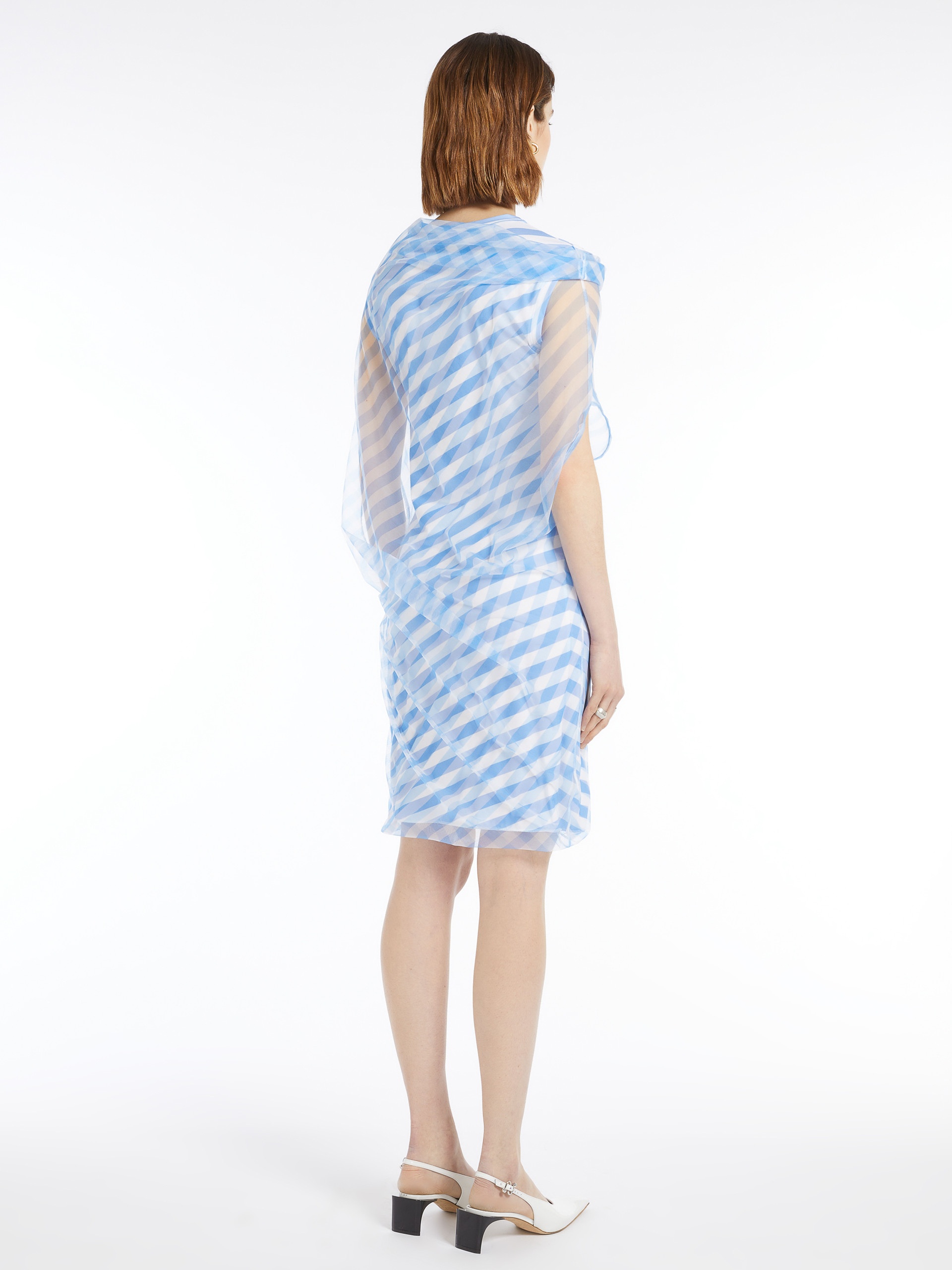 ORESTE Double-layer op-art dress - 4