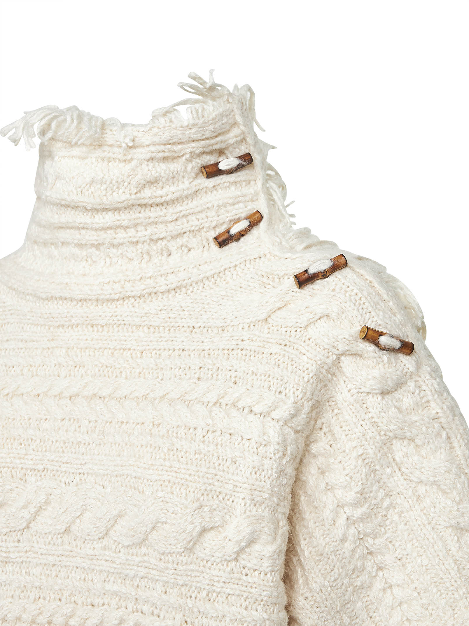 Ecru cable knit Blanche sweater - 3