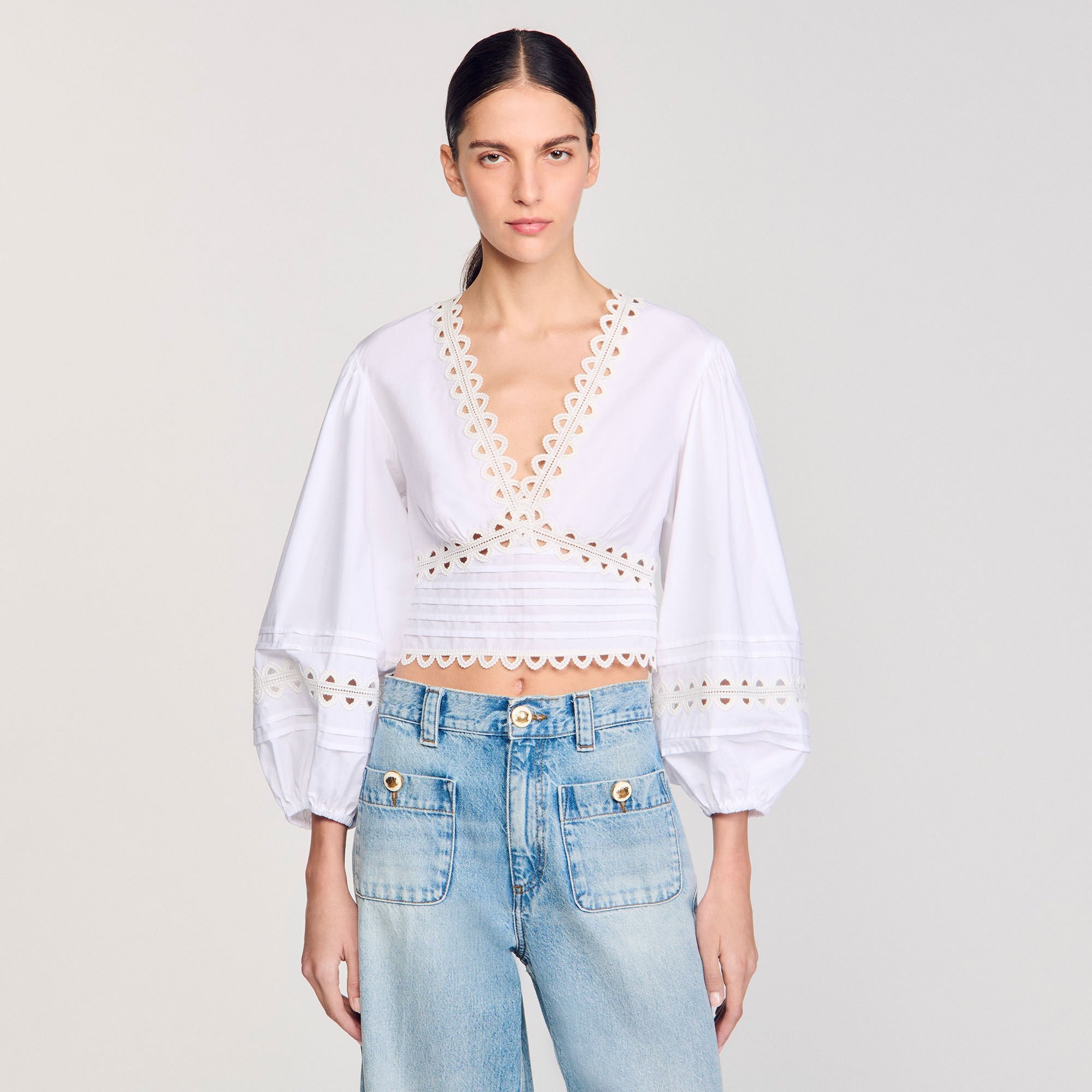 POPLIN CROP TOP - 4