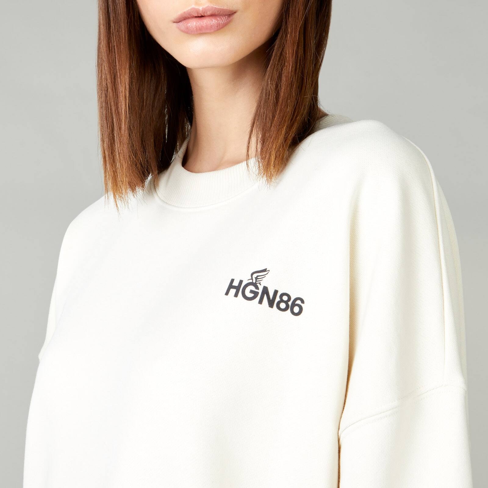 Round-neck Sweatshirt White - 6