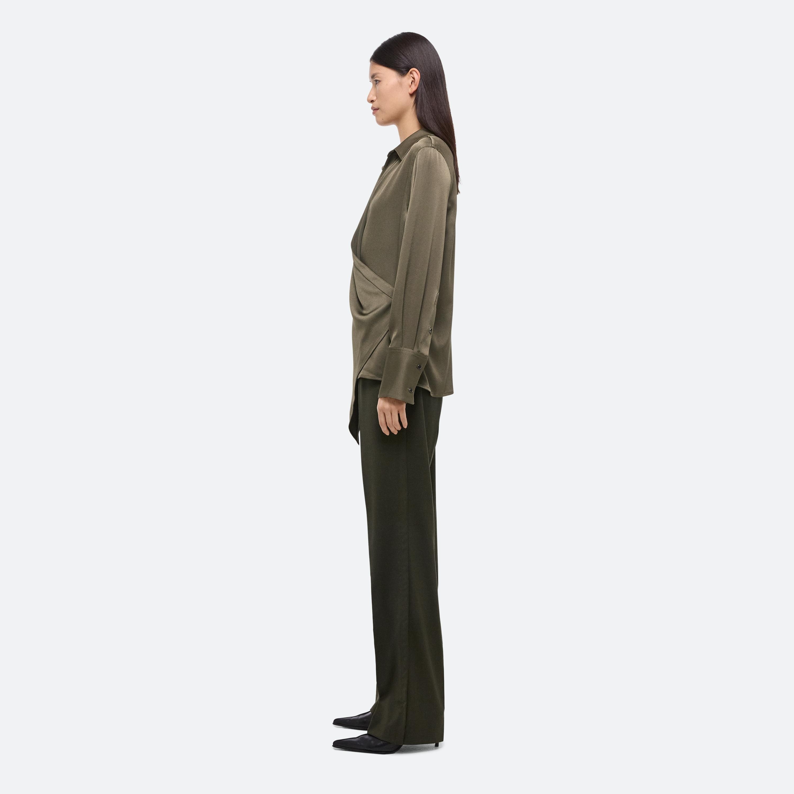 RELAXED WRAP SHIRT - 4