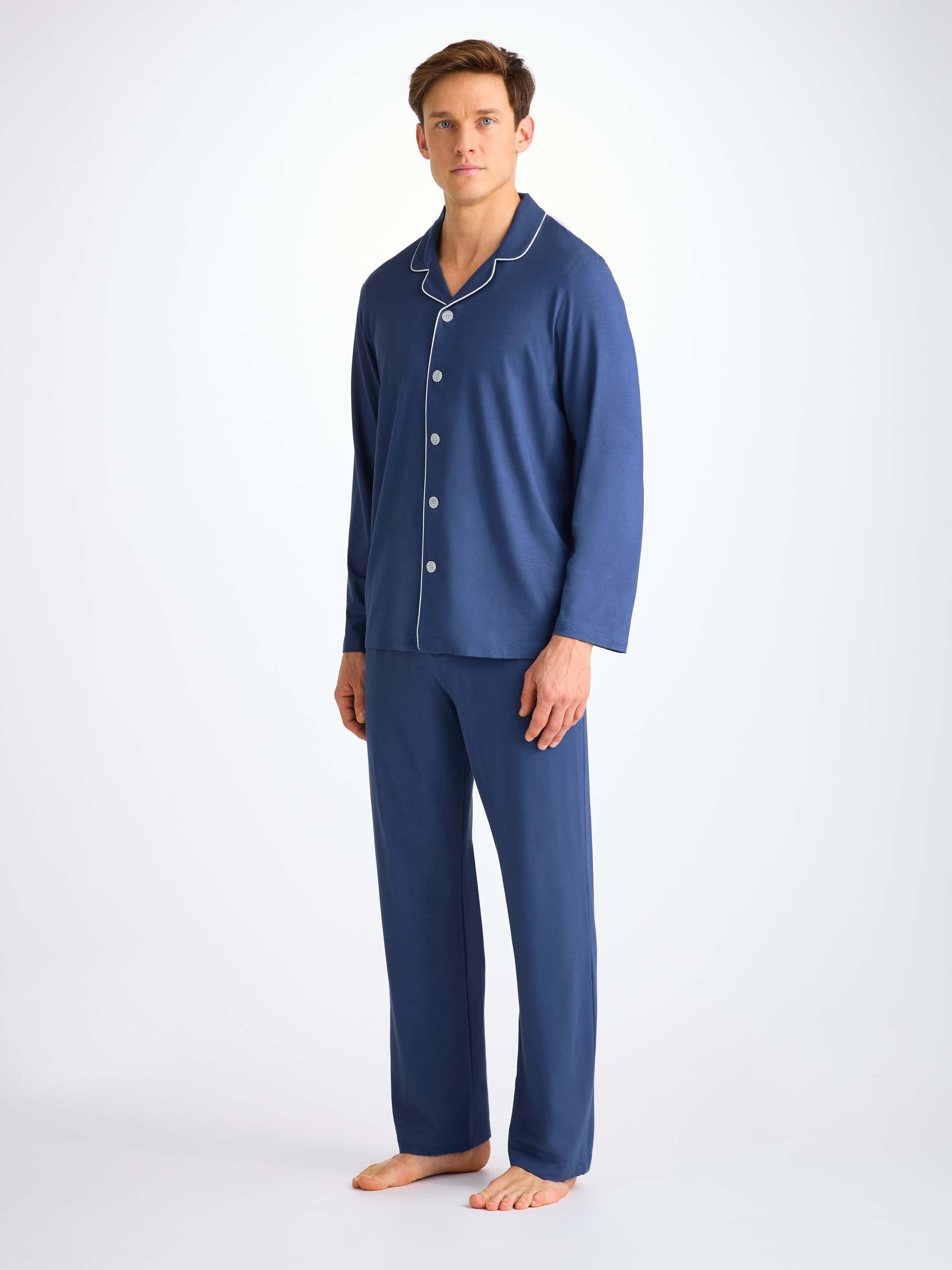 Men's Pajamas Basel Micro Modal Stretch Sapphire - 3