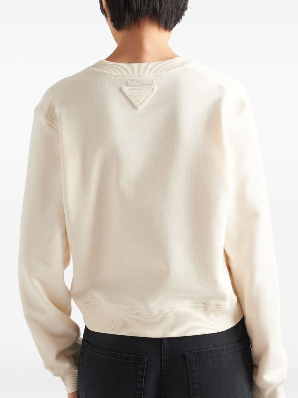 logo-print cotton sweatshirt - 5