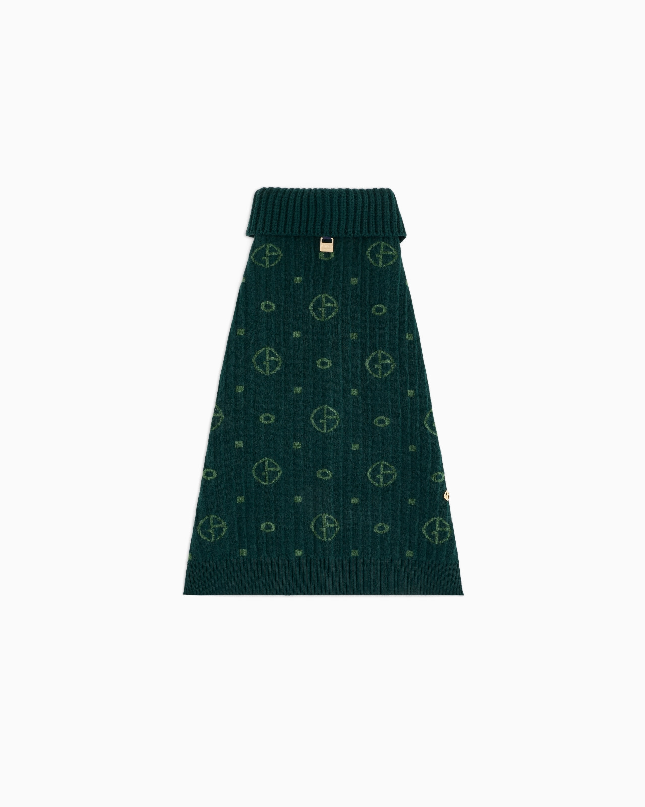 POLDO X GIORGIO ARMANI JUMPER IN MONOGRAM JACQUARD VIRGIN WOOL AND CASHMERE - 3