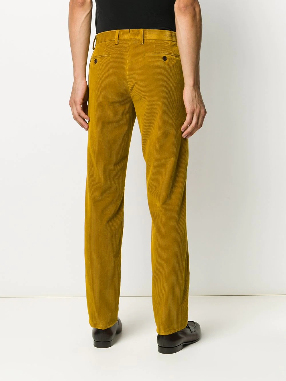 corduroy straight leg trousers - 4