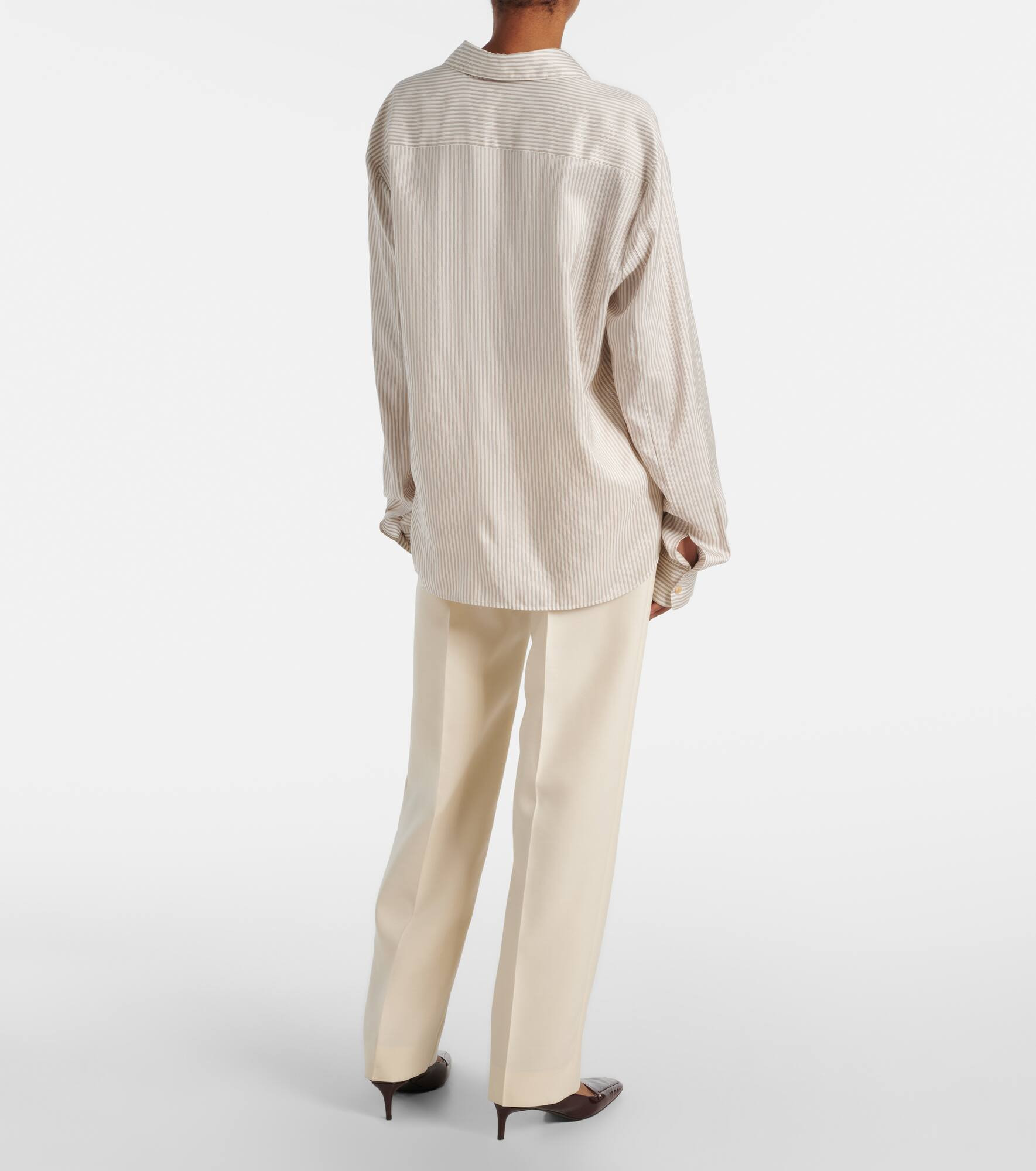 Agro striped silk shirt - 3