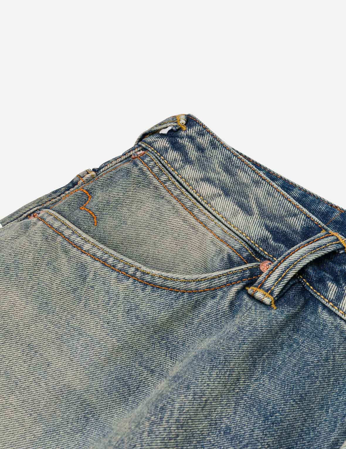 Distressed Seagull Print Regular Fit Denim Jeans - 9