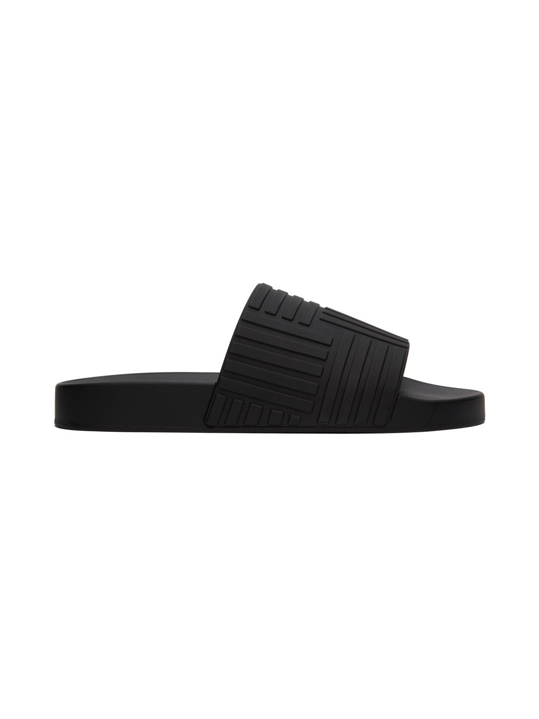 Black Slider Sandals - 1