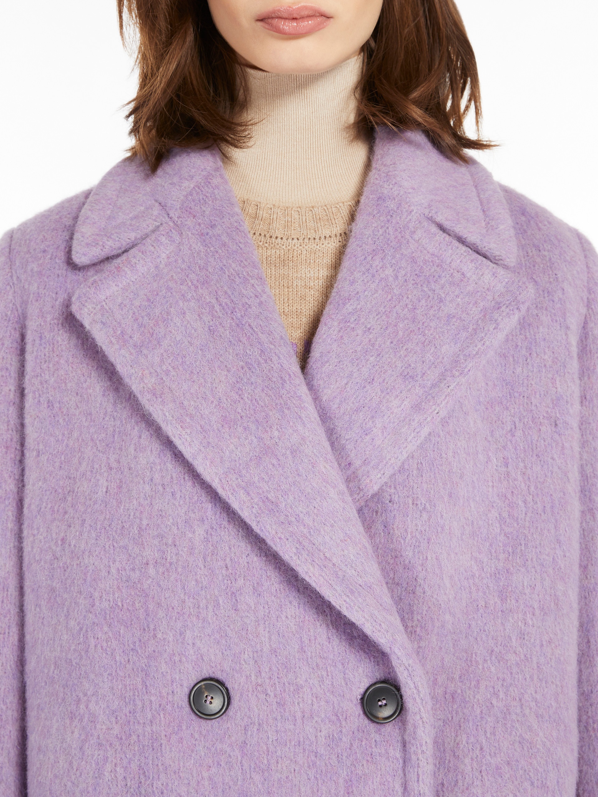 HELLO Double-breasted wool-blend coat - 5
