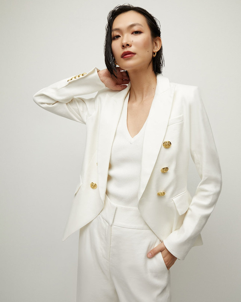 VERONICA BEARD MILLER LINEN DICKEY JACKET outlook