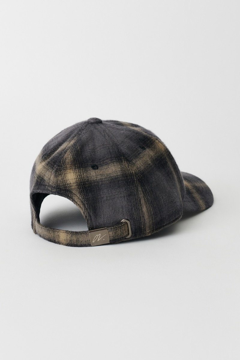 Our Legacy Ballcap Oyster Check Hairy Flannel outlook