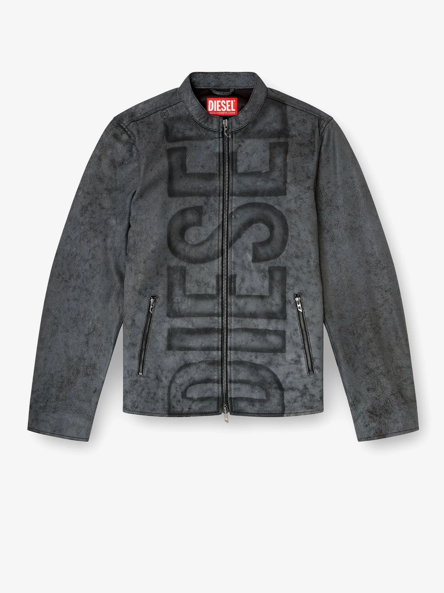 Diesel L-Evert-A Biker Leather Jacket - 1