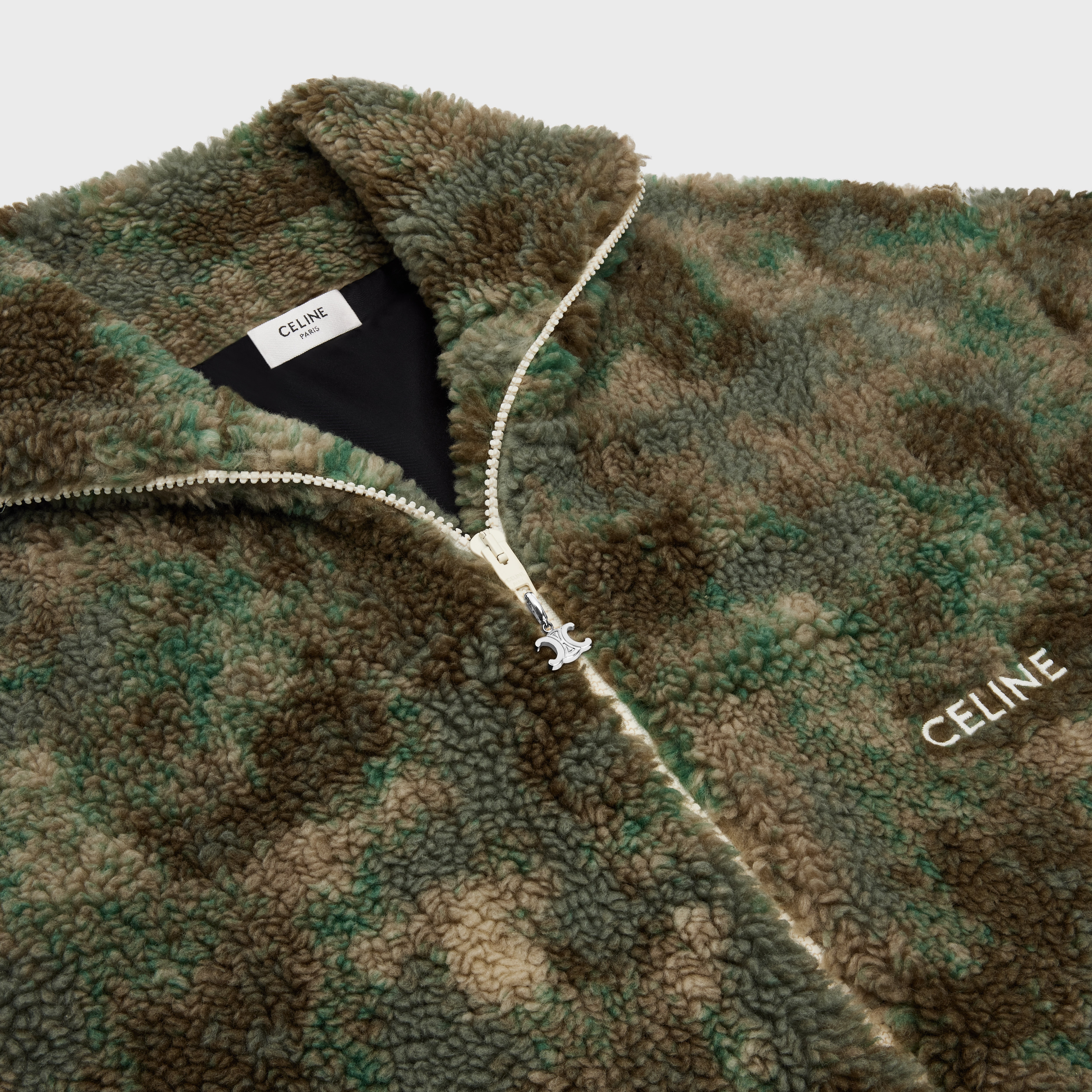 Celine camouflage fleece jacket - 3