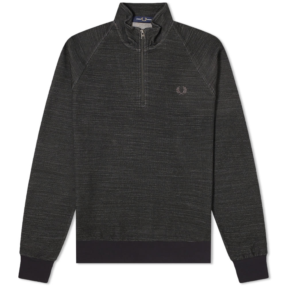 Fred Perry Marl Quarter Zip - 1