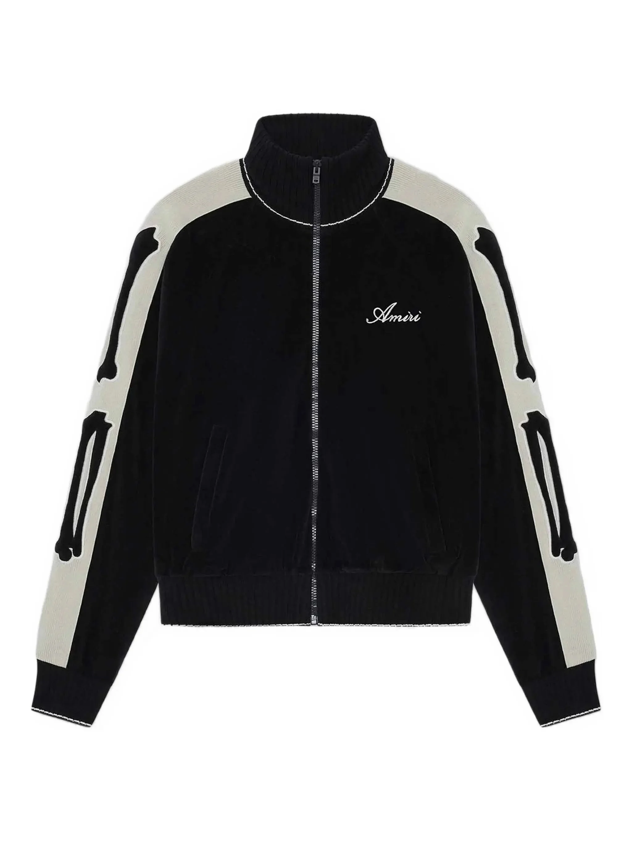 bone fitted wool jacket - 1