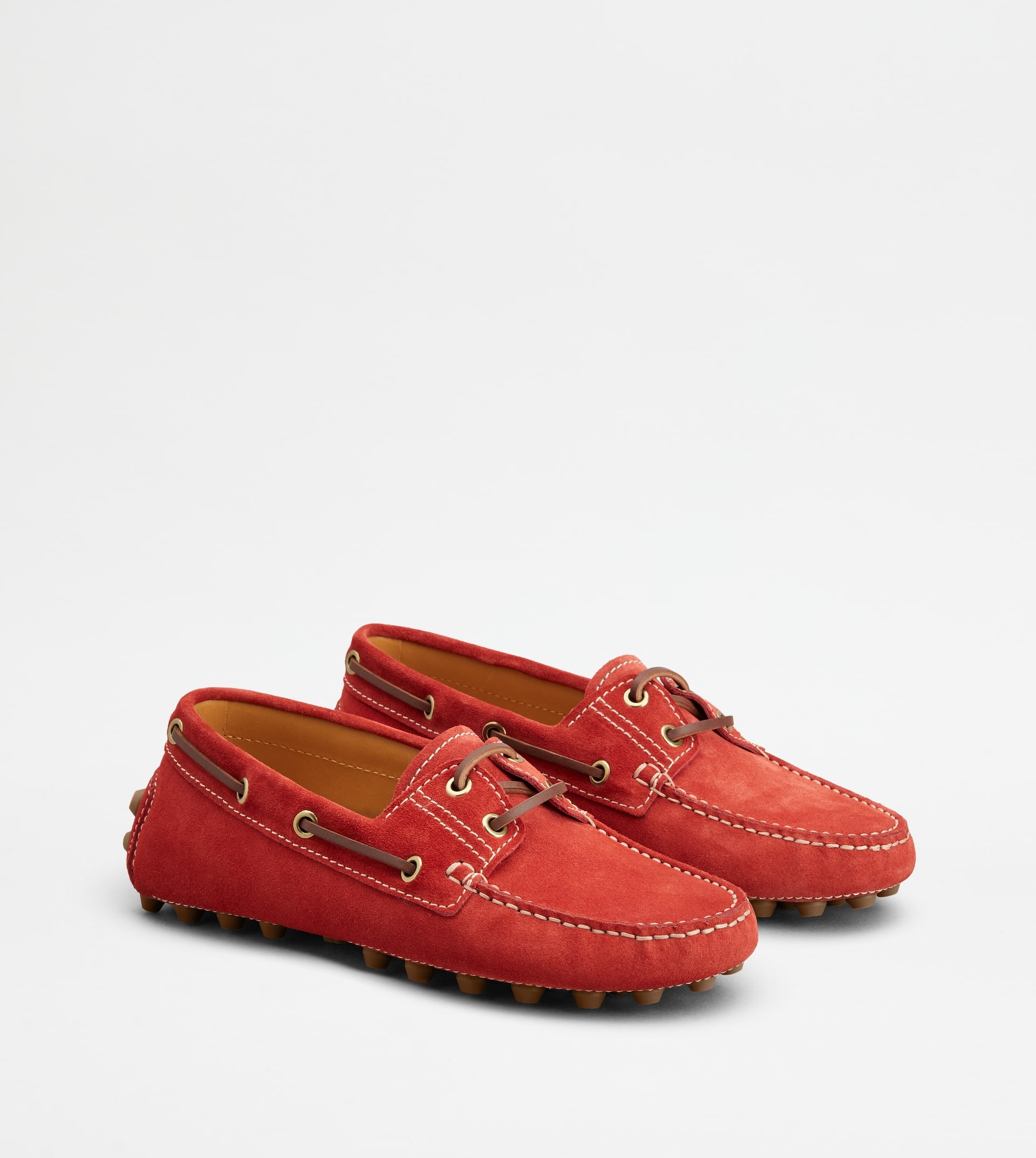 BOAT GOMMINO BUBBLE IN SUEDE - RED - 3