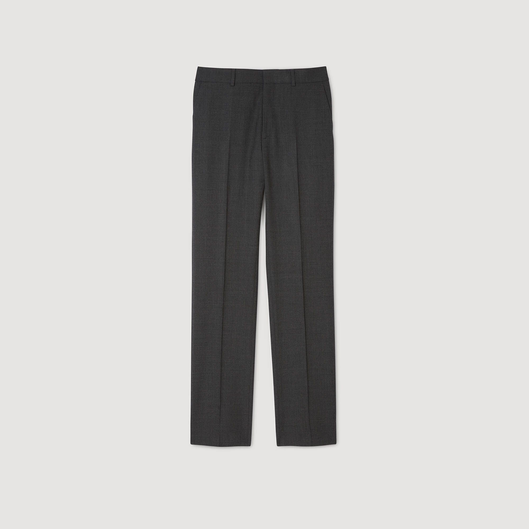 WOOL SUIT TROUSERS - 6
