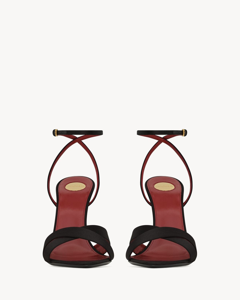 SAINT LAURENT BIBI WEDGES IN SATIN CREPE outlook