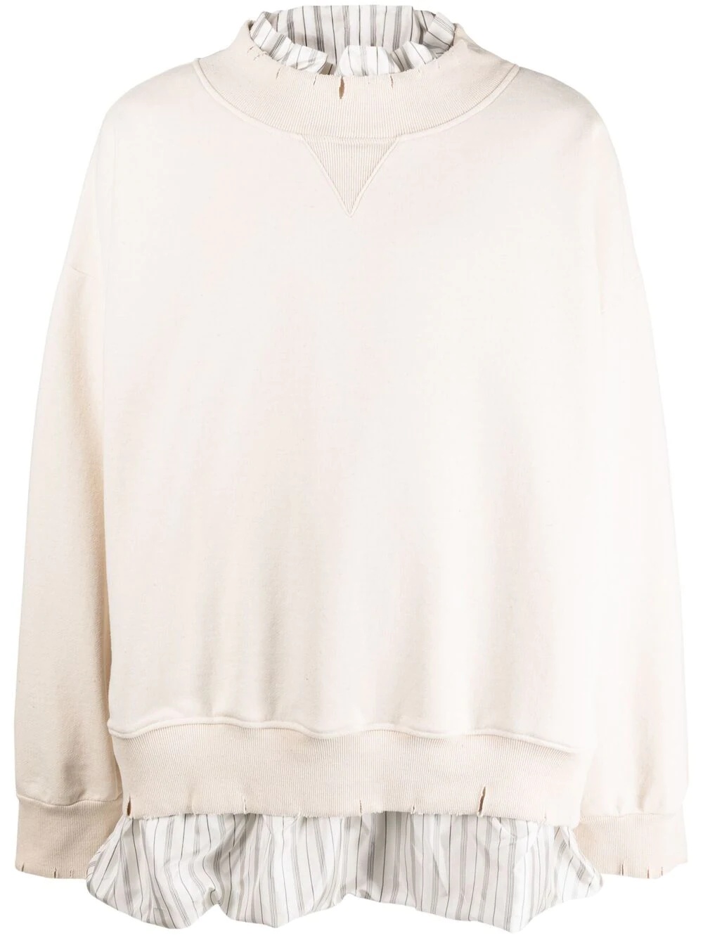 layered shirt sweatshirt - 1