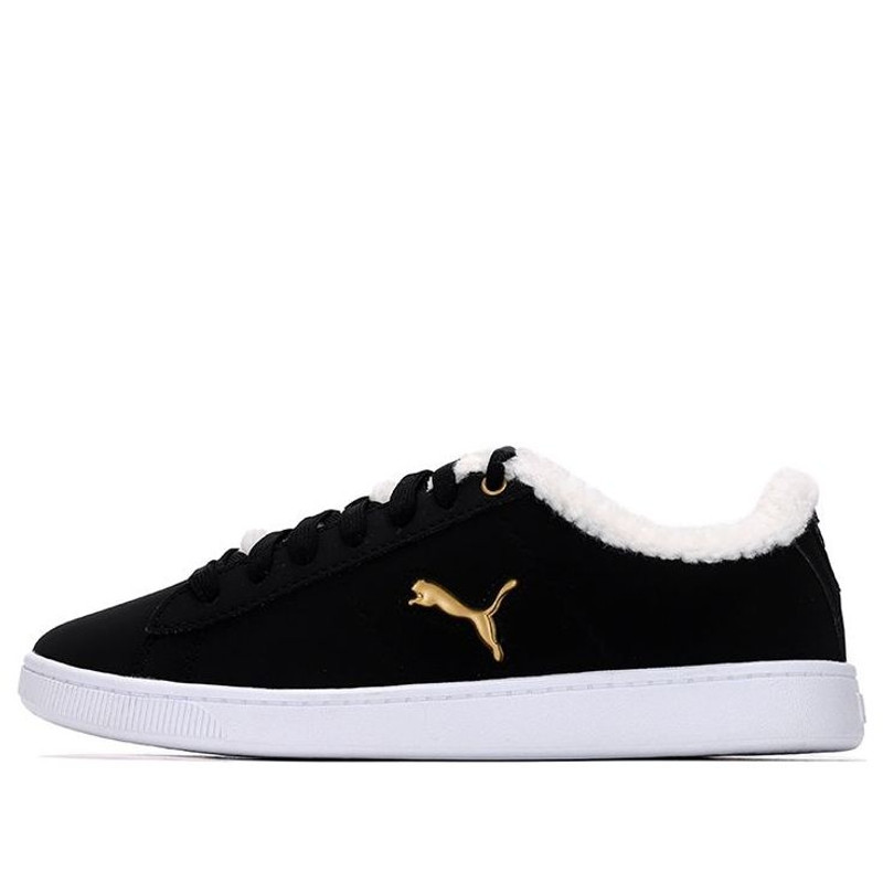 (WMNS) PUMA Vikky v2 Cat Teddy Sneakers Black 381090-01 - 1