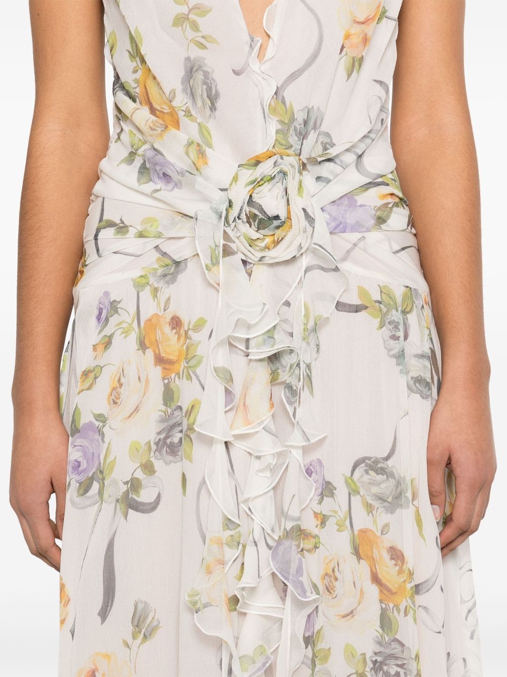 floral-print maxi dress - 5