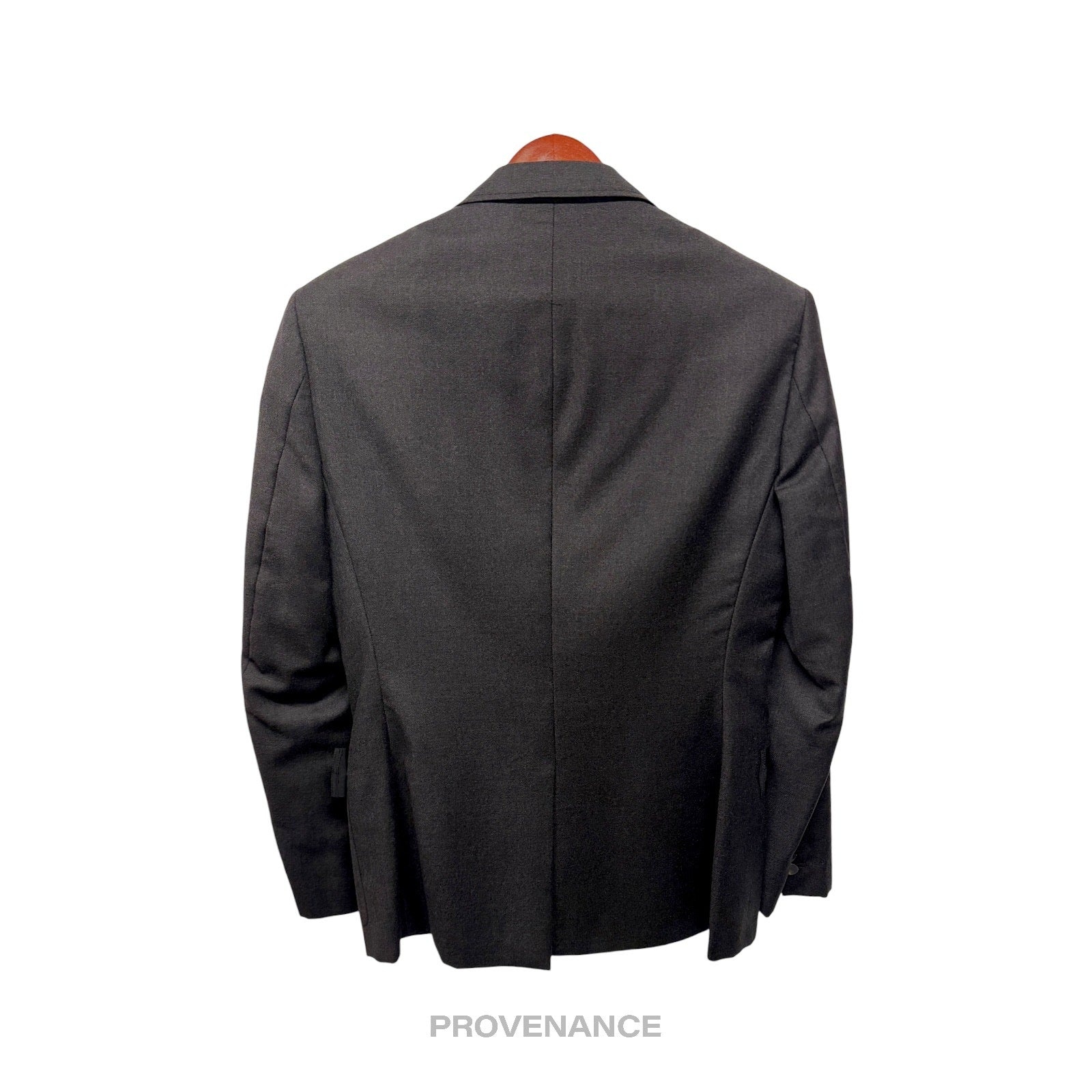 Lanvin Grosgrain Trim Blazer Jacket Coat - Grey 36 46 - 3